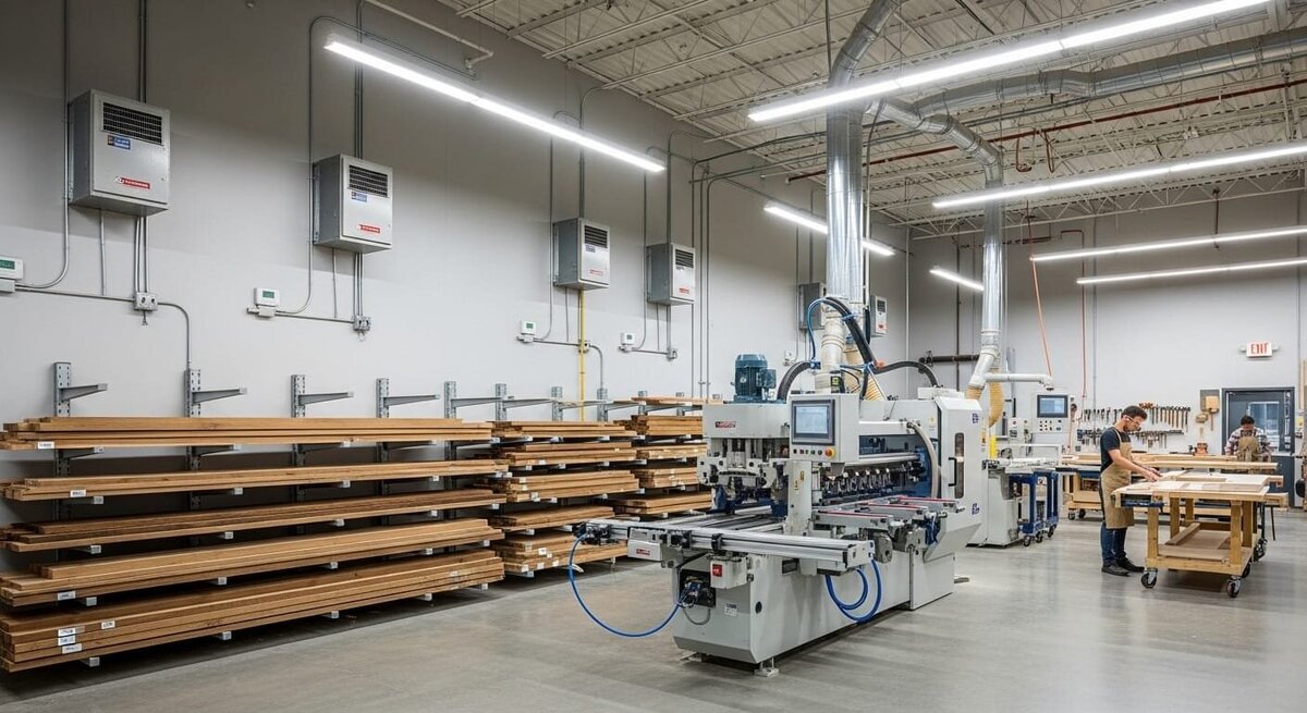 Inside the JZ Custom Woodwork shop in Sarasota